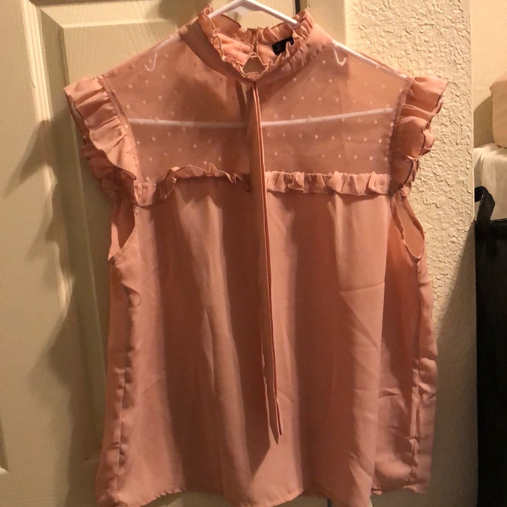 pink blouse